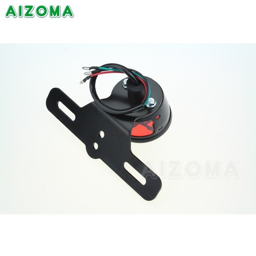Motorcycle Retro Brake License Plate Tail Light Lamp For Chopper Bobber - Picture 7 of 12