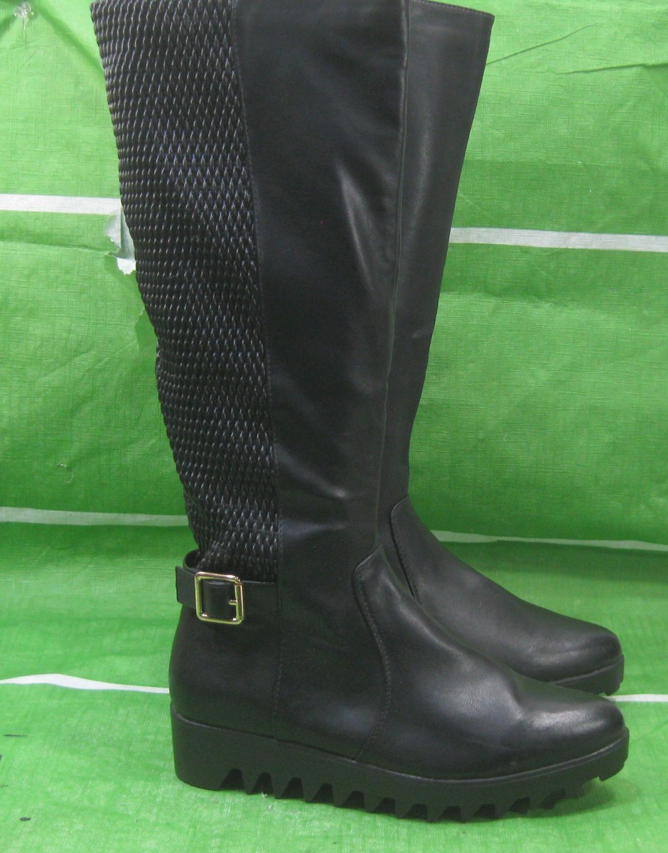 8376【新品未開封】duende TILL BLACK Grave Digger 03 Black Chrome Toe Plate Spiked Shoe Men 4-13