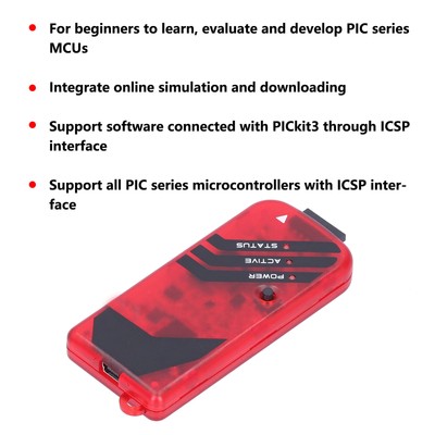 PICKIT3 Programmer Resin PIC Simulator Microcontroller Kit With USB Cable