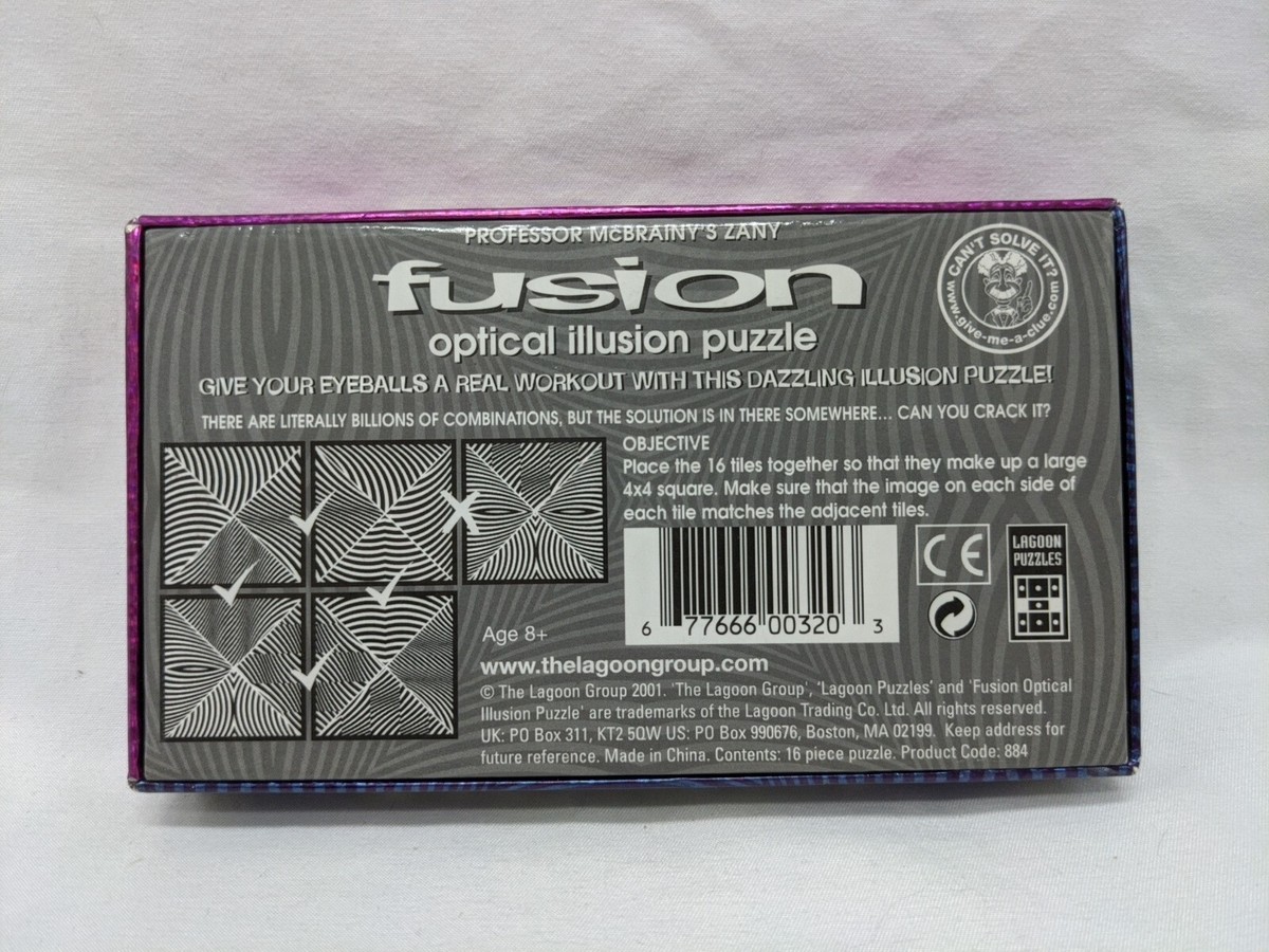 Professor McBrainys Zany Fusion Optical Illusion Puzzle Complete