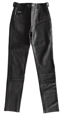 AKITO Lederhose Motorradhose Touringhose schwarz NEU - Restbestand