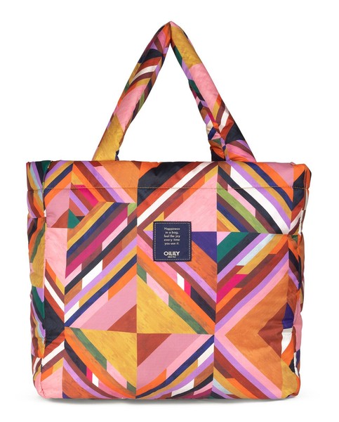 Oilily Soleil Shopper Schultertasche Shopper Tasche Multicolor Bunt Rosa Neu-image