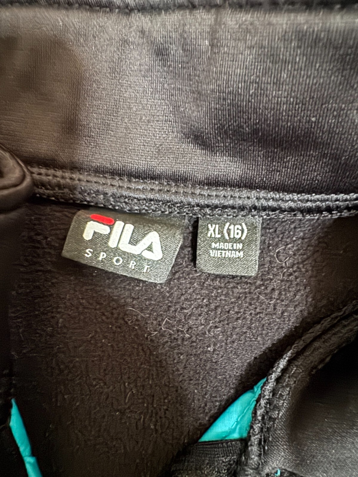 Giacca donna Fila Sport zip XL blu nero full zip leggera sportiva