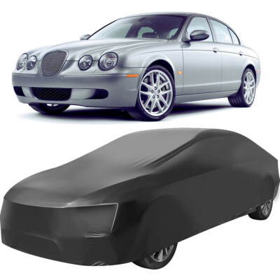 Für Jaguar S-TYPE Schwarz Indoor Draussen Wasserdicht Autoabdeckung Car Cover