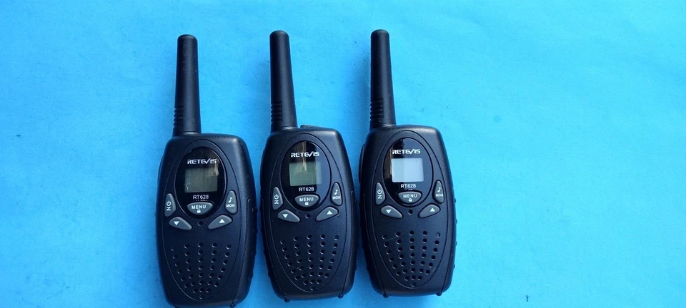 3Pc Retevis RT628 Kids Walkie Talkies 22 Channel FRS Uhf FRS 2 Way, Black - Image 4 of 4