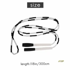 Bamboo Skipping Rope Energy Bar Handle Straight Thick Beaded Fitness Jump Rope