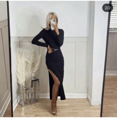 ワンピース No-Sleeve Chekced Feminine Tight Dress Nokiwiqis Women Tight One Piece Dress, Cut Out Low Cut