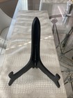 Vintage Wooden Frame Stand - Dish, Art, Photo Desk Shelf - Black Hinged Fold Out — photo 1