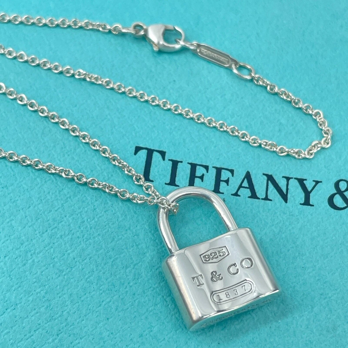 Tiffany 1837 padlock necklace deals