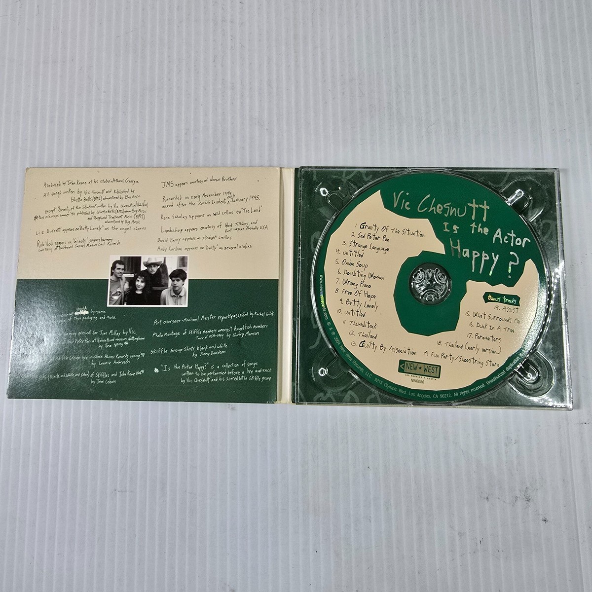 Vic Chesnutt-Is the Actor Happy? CD New West Records 607396605620