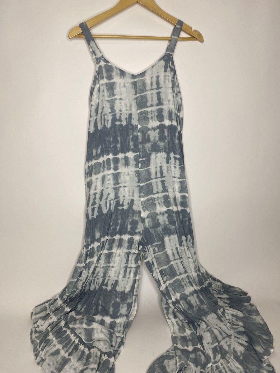 Women's Japna Tie Dye Rayon Romper Jumpsuit Size Medium New With