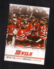 Albany Devils--2014-15 Pocket Schedule--CSEA--AHL
