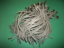 Lot of 125 RJ45 to Blunt Cut Cables, Rugged Duty, 13 Inch Custom Bulk Cables