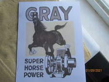 Pre 20s Gray Gas Engine  Complete Line Catalog  2  to 10hp 