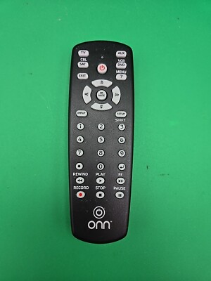 Onn 4 Device Universal TV DVD VCR Cable Sat Remote Control Model ONA12AV058