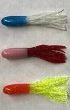 2.25" Crappie & Bass Tubes 50 pack (choose color) Fishing Lures jig USA Dipped
