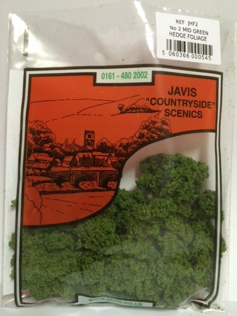 Javis Hedge Foliage Mid Green Model Railway or Wargames Hobby (JHF2)