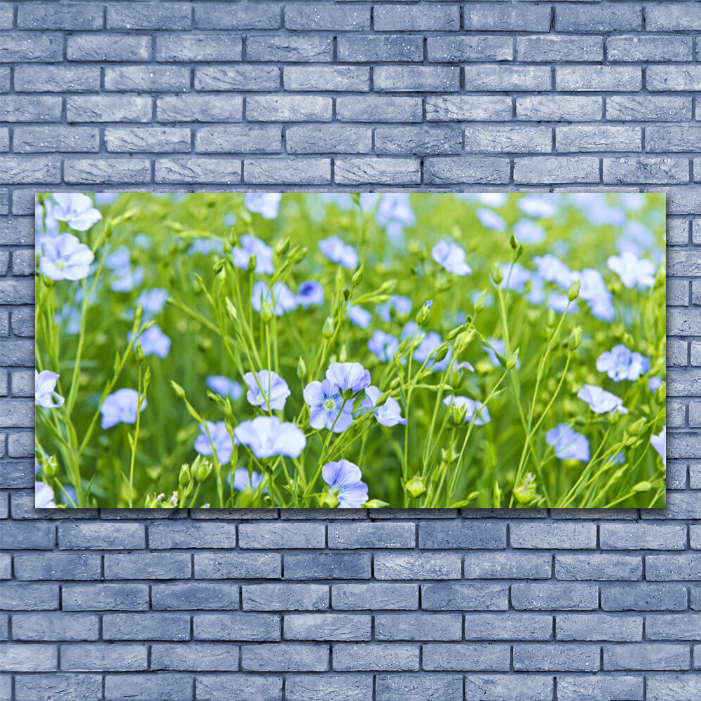 Image sur Plexiglas® de fleurs et nature 140x70cm édition prestige