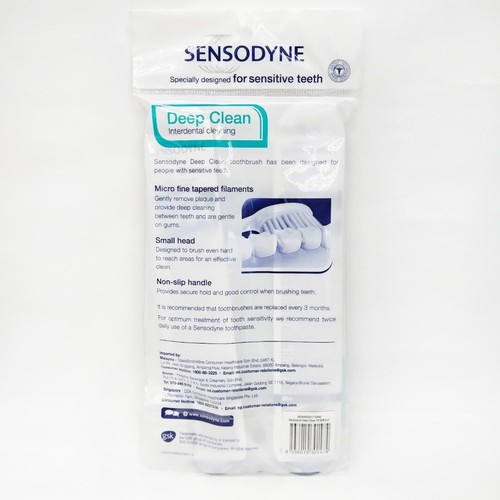 3 setole in seta SENSODYNE PROFONDO PULITO MORBIDO per denti sensibili - Foto 2 di 2