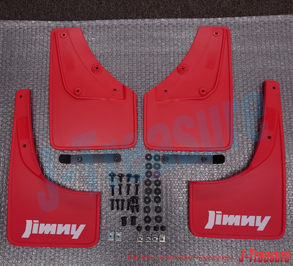 専用リンク SUZUKI JIMNY SIERRA JB74W Genuin Mud Flap Red 4 Sheets Set 72201