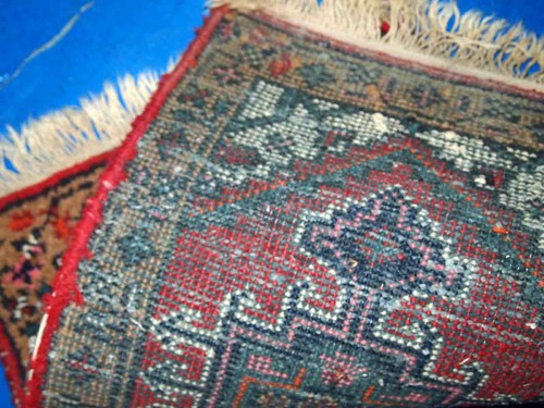 Alfombra vintage Oriental hecho a mano 39cm x 63cm 1960s - 1C754 - Picture 6 of 6