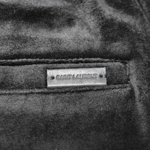 NWT $1190 Saint Laurent Black Velour Jogger Track Pants Sweatpants S AUTHENTIC - Picture 9 of 12