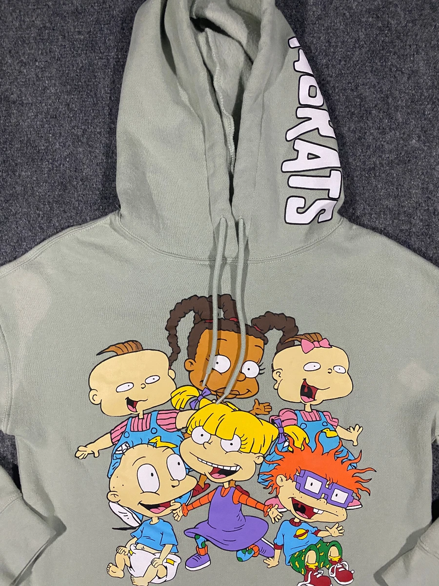 Nickelodeon Rugrats Mint Green Long Sleeve Hoodie Adult M Bottom Hem Cut  READ | eBay