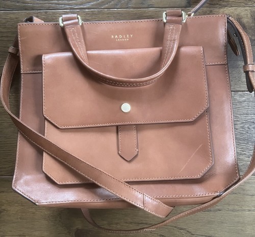 Radley hellbraune Ledertasche neu ohne Etikett