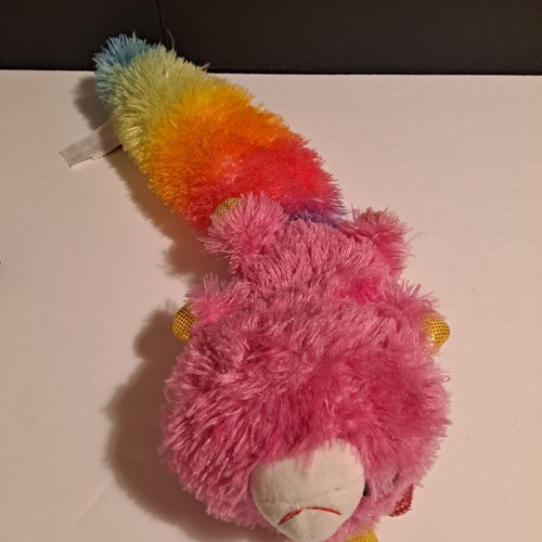 Fiesta Fursions Rock Candy Sugar Rush Unicorns Pink Tie Dye Big Glitter Eyes 16" - Picture 4 of 9