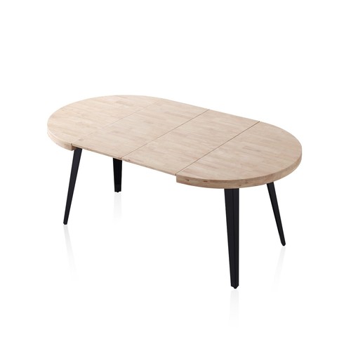 Mesa de comedor salón, extensible mesa redonda madera cocina salon, Berg - Imagen 4 de 25