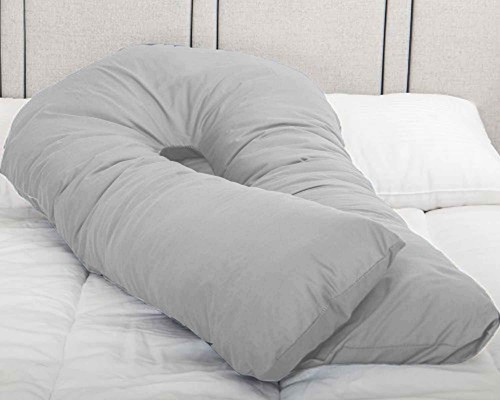 12 Fuß lang C_U geformt Ganzkörper Kuscheln Mutterschaft Schwangerschaft Stützkissen, Bezug - Bild 2 von 7