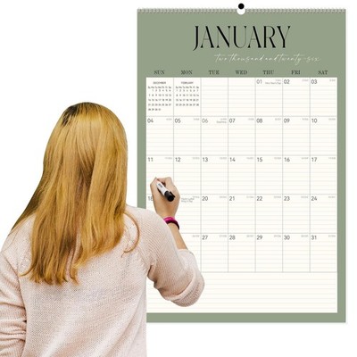 Extra Large Wall Calendar 2026-27,20''X 30'' Vertical Jumbo Desktop/Wall Calenda
