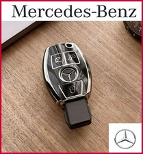 Mercedes Benz key case black black silver key cover keyless key
