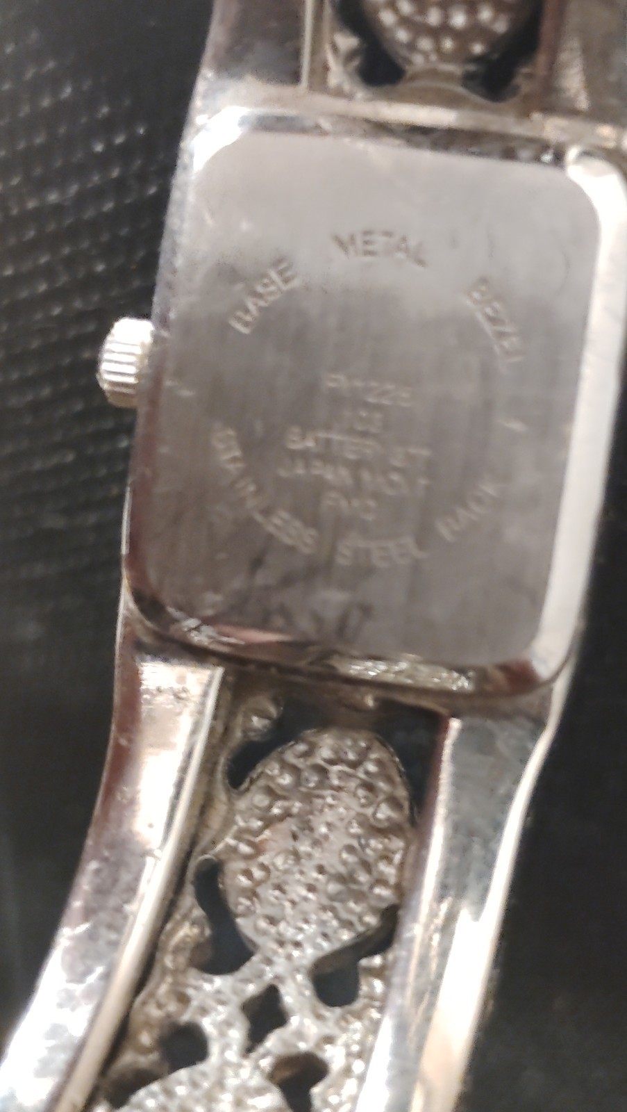 Quartz Rectangular Women's Watch Silver Turquoise… - image 2