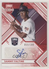 2018 Elite Extra Edition 18U National Team Signatures Red Trey Faltine Auto 3c7
