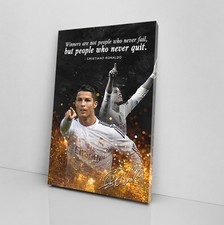 Cristiano Ronaldo Poster Unframed 24x36 Inspirational Football Wall Art Decor