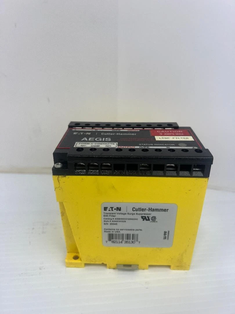 Cutler-Hammer AGSHWCH120N03XC Transient Voltage Surge Suppressor EMI Filter 400V