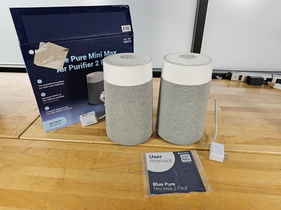 #ad 2 PACK Blueair Blue Pure Mini Max Air Purifier Set Table Top Whisper Quiet $44.99