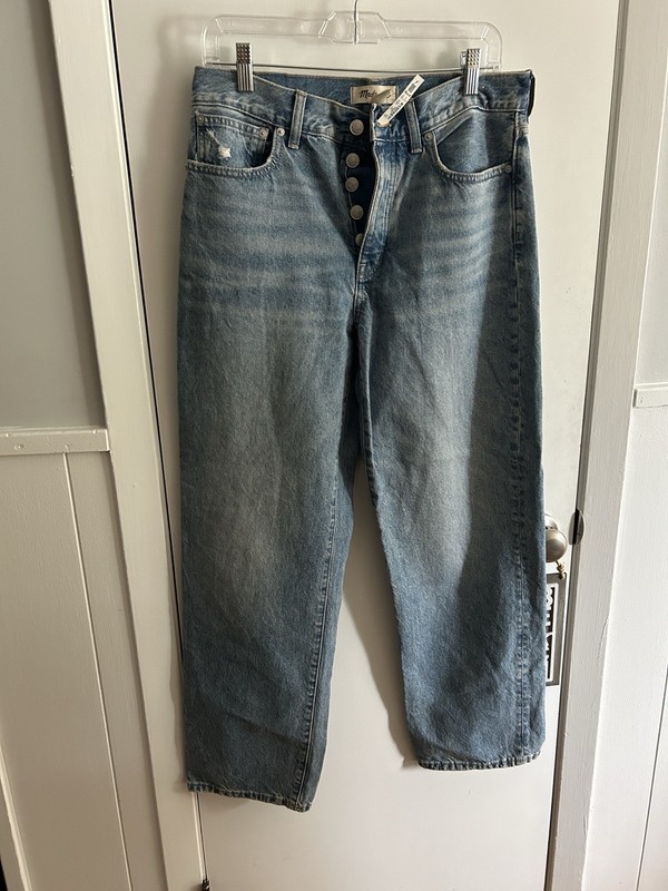 Madewell Jeans Womens 26 Blue The Perfect Vintage Straight Crop High-Rise Jean