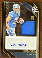 2023 PANINI LIMITED SAM LAPORTA ROOKIE RC PATCH AUTO AUTOGRAPH SP /199 WEAR READ