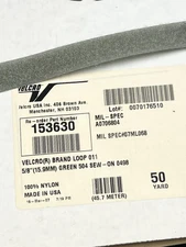 5/8” Velcro® Brand Foliage Green Loop Side Only MIL-SPEC - SEW-ON TYPE - 50 YDS