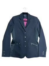 Shires Aubrion Vented Show Coat - Black - US 10 - USED