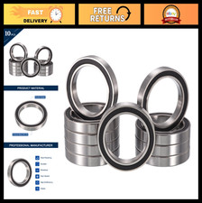 Deep Groove Ball Bearings 30mm ID x 42mm OD x 7mm Width, Rubber Sealed, 10pcs