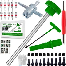Richcat 51025 Quick Tire Valve Change Tool for Cars,Tire Stem Set B 
