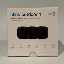 Blink Outdoor 4 1080p Wi-Fi Outdoor 3-Camera Security System - Black