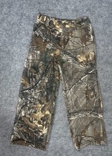 Carhartt Youth Realtree Camo Canvas Carpenter Pants Size 8 Adjustable Waist