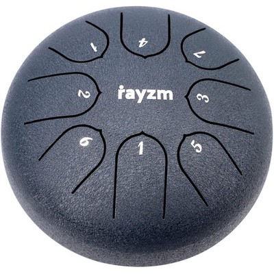 Steel Tongue Drum, 6 Zoll, 8 Noten, Handpan, Kohlenstoffstahl, Blau