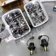 H6054 Glass Sealed Beam H4 Conversion 7x6 Headlight Housing Light 7x6 New