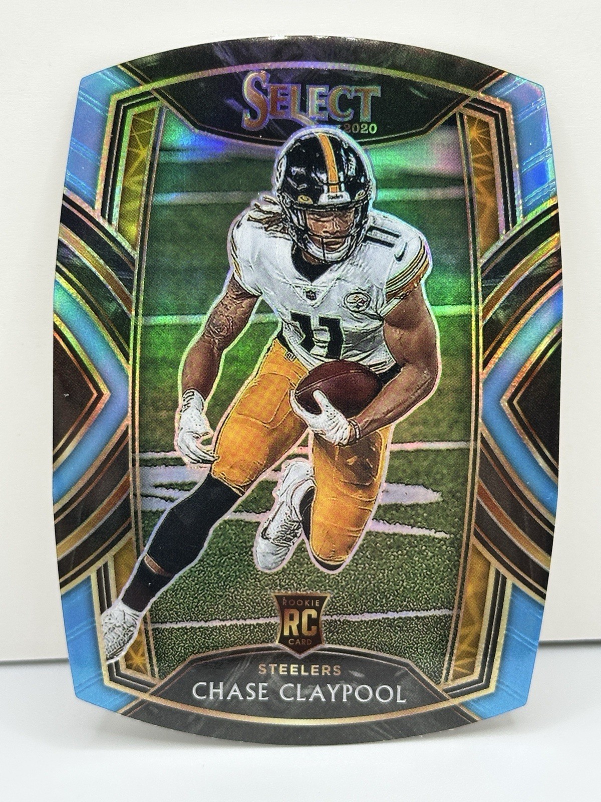 2020 Panini Select Chase Claypool Club Level Light Blue Die Cut ROOKIE RC #270