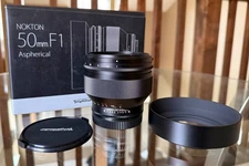 Voigtlander Nokton 50mm f/1.0 Lens for Sony E mount, Boxed